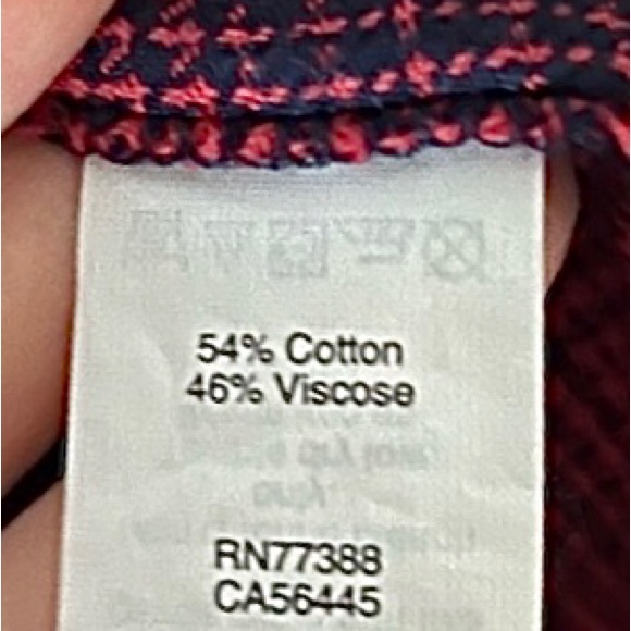 *SALE* Madewell Ex Boyfriend Plaid Button Shirt Red and Navy - Picture 6 of 6